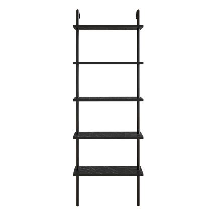 Librería de pared PAULA 174x60 cm negro