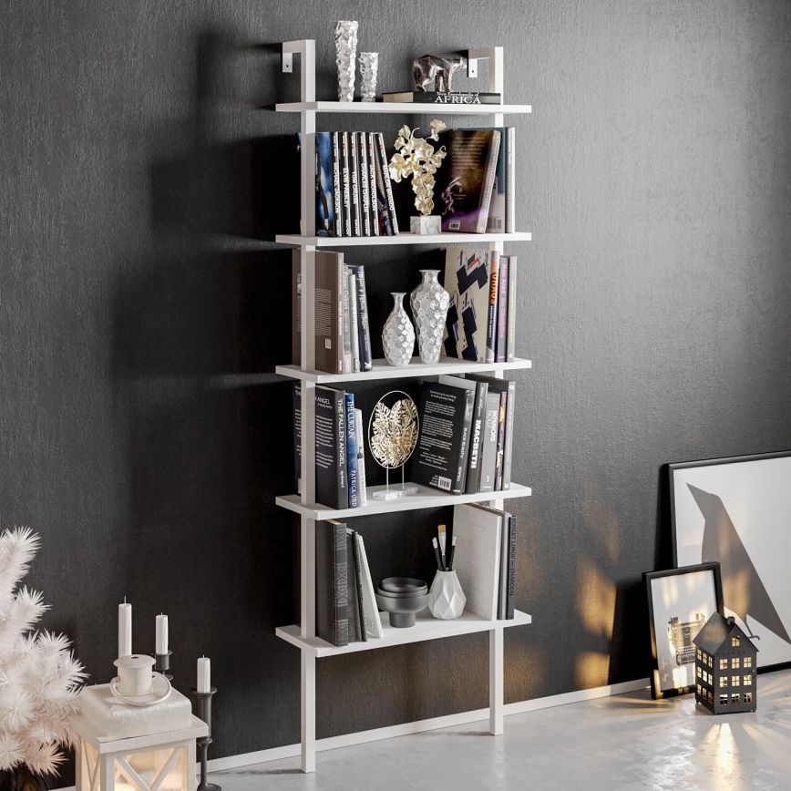 Librería de pared PIANTE 174x60 cm blanco