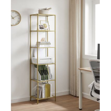 Librería GLASY dorada