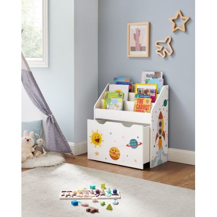 Librería infantil con cajón ANET blanca