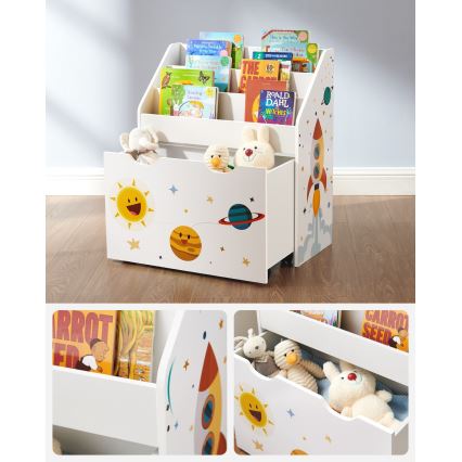 Librería infantil con cajón ANET blanca
