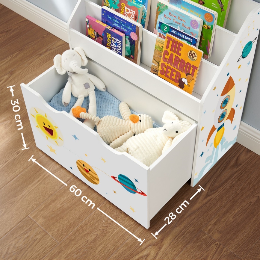 Librería infantil con cajón ANET blanca
