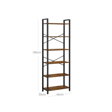 Librería NAVARO marrón/negro