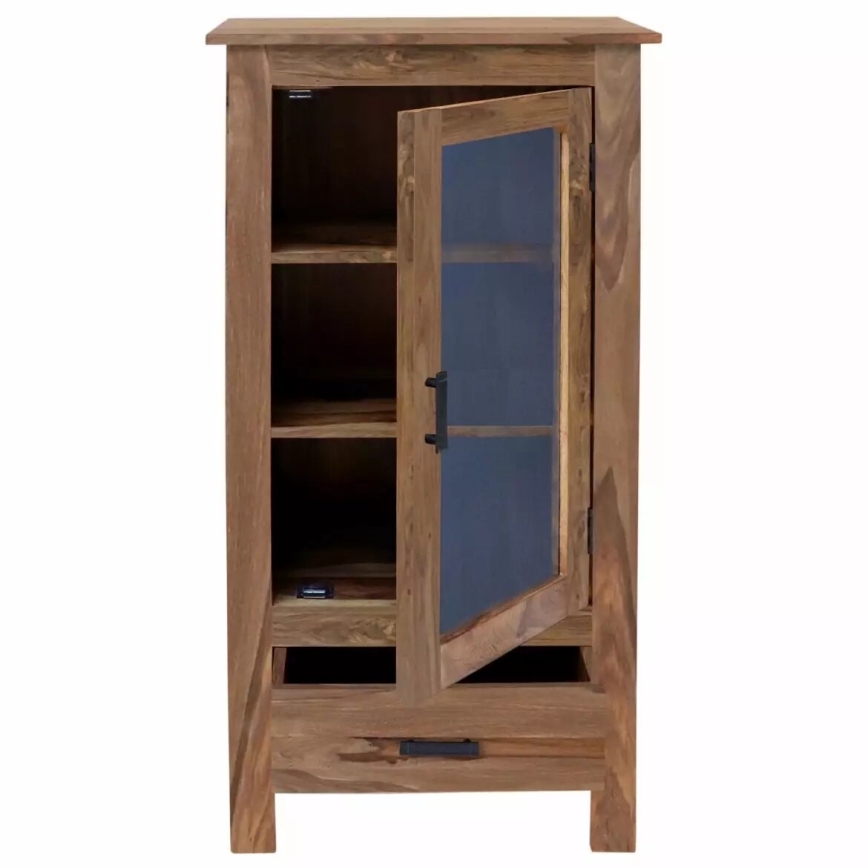 Librería RAMI 120x60 cm madera maciza/palisandro