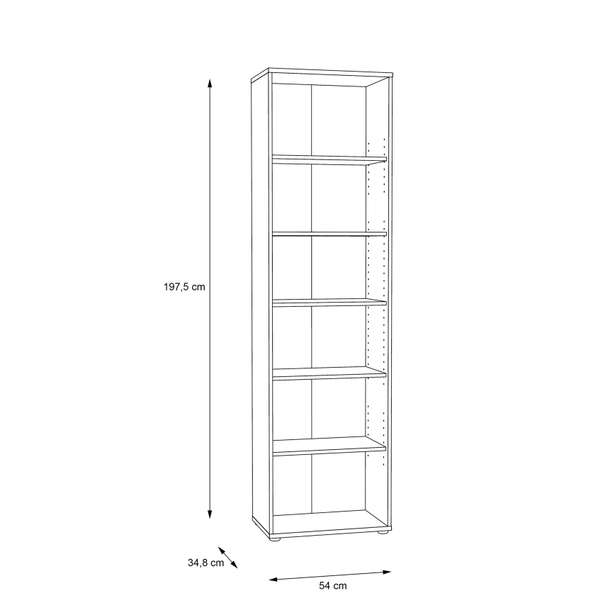 Librería URAN roble Artisan