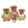 Li'l Woodzeez - Set de figuras HEALTHNUGGLE Familia de osos