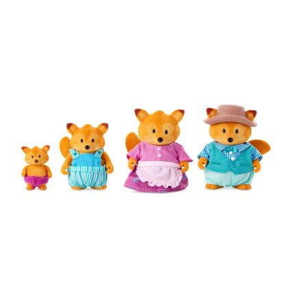 Li'l Woodzeez - Set de figuras TIPPYTAIL familia de zorros
