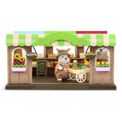 Li'l Woodzeez - Set de juguetes de mercado de agricultores