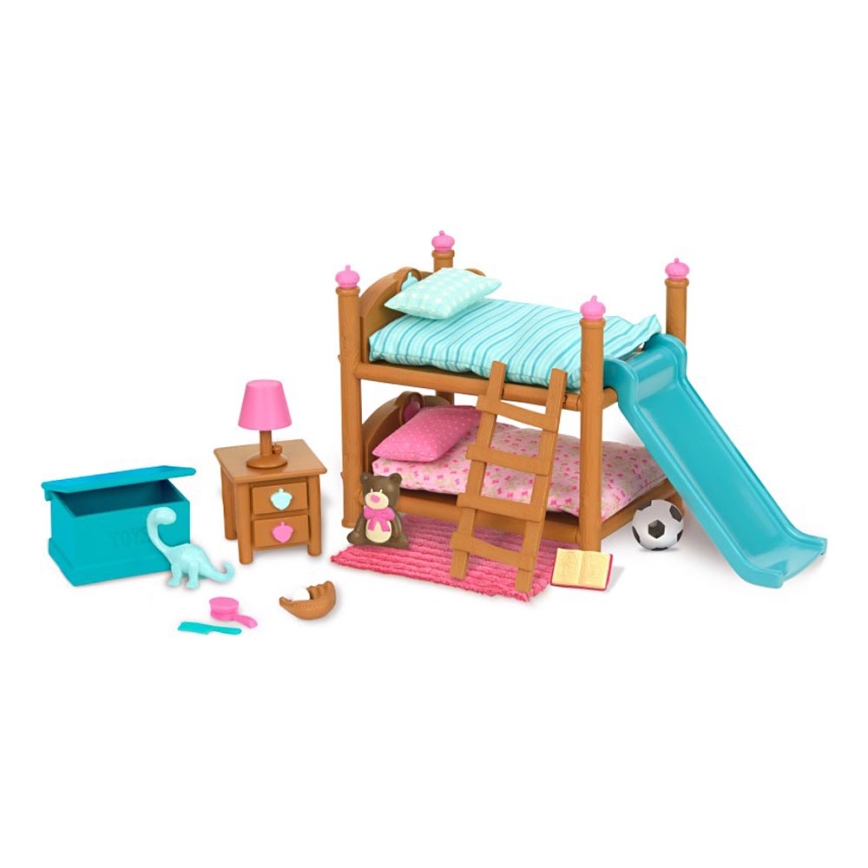 Li'l Woodzeez - Set de juguetes muebles para habitaciones infantiles
