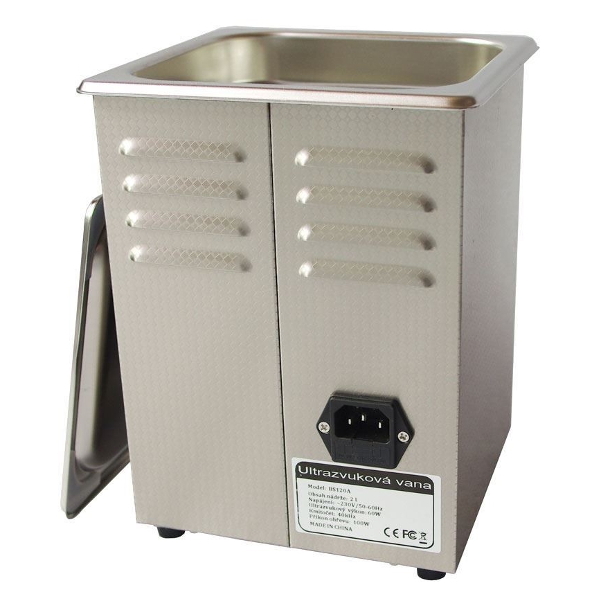 Limpiador ultrasónico con calentamiento 160W/230V 2 l