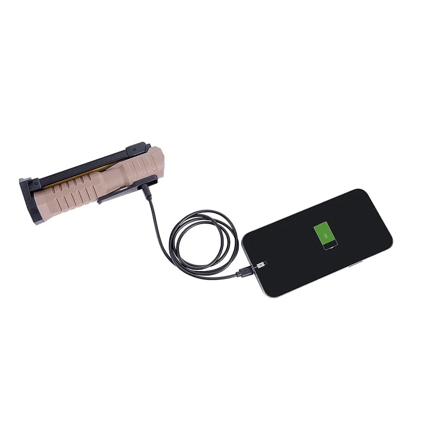 Linterna de trabajo LED regulable recargable con función de power bank LED/4W/5V IPX4 600 lúmenes 2000 mAh