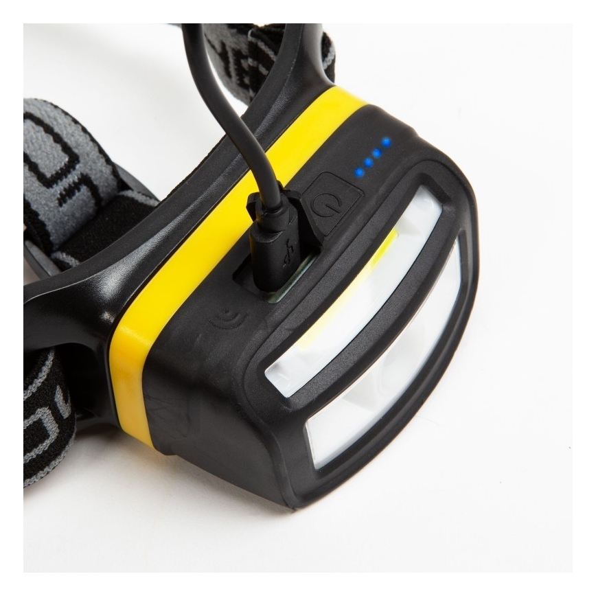 Linterna frontal LED con sensor LED/13W/Li-ion 1500mAh IP65