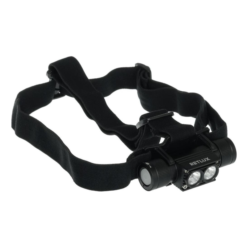 Linterna frontal LED recargable de aluminio LED/2600 mAh IP66