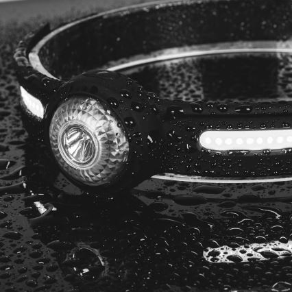 Linterna frontal LED recargable y regulable con luz roja, 550 lm, 5V, IPX4, 600 mAh