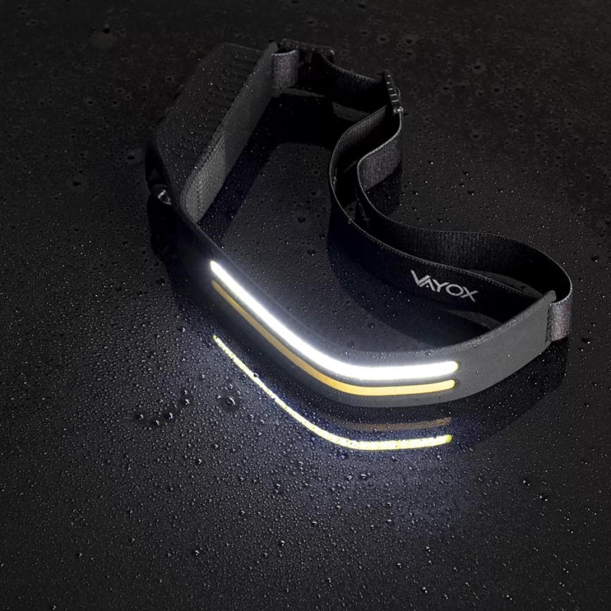 Linterna frontal LED recargable y regulable con sensor 3xLED/5V IP44 300 brillante 1200 mAh