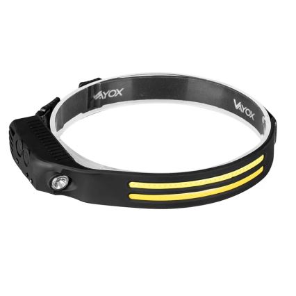 Linterna frontal LED recargable y regulable con sensor 3xLED/5V IP44 300 brillante 1200 mAh