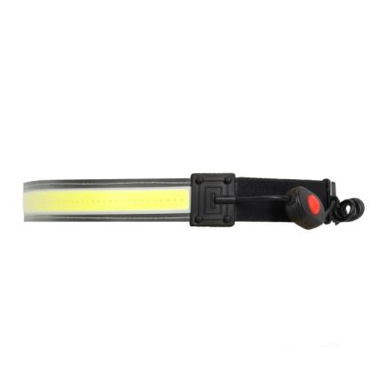 Linterna frontal recargable LED 2 LEDs / 5 V, 180 lm, 900 mAh, negra