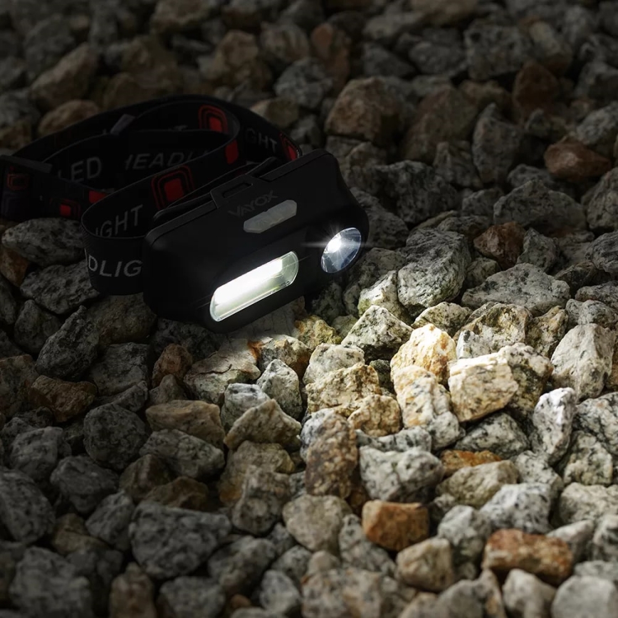 Linterna frontal recargable LED regulable 2xLED/5V IP44 210 lm 2000 mAh