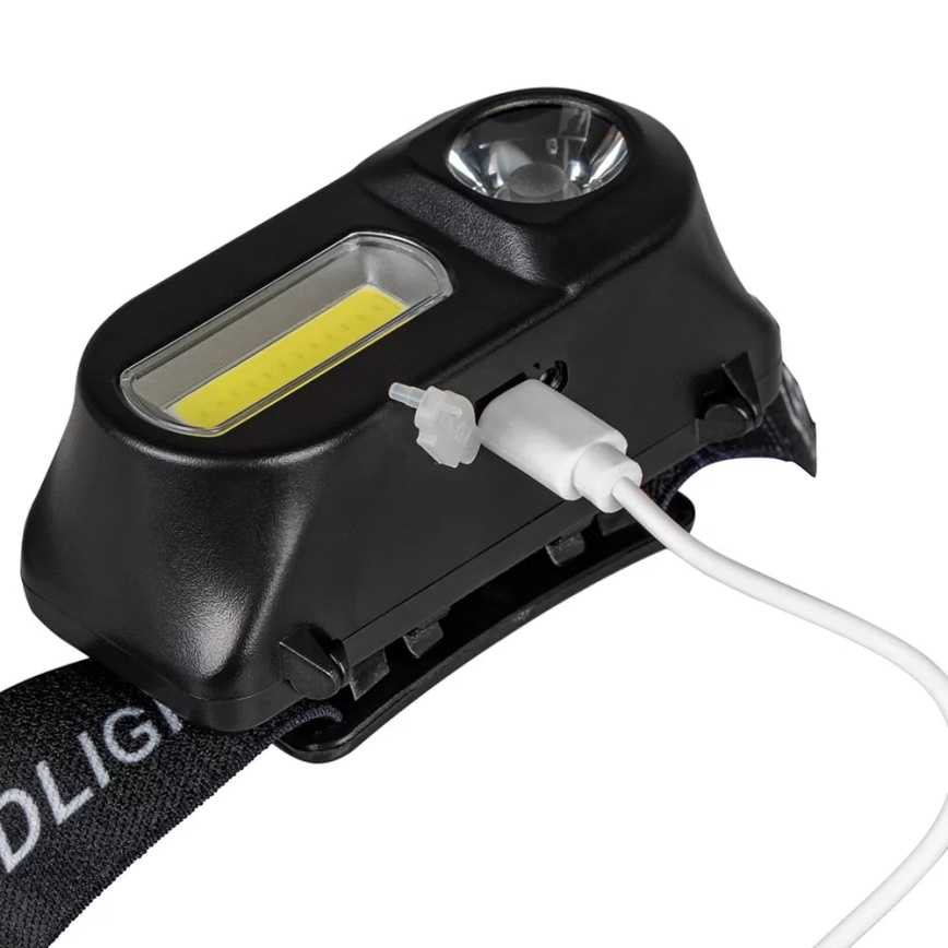 Linterna frontal recargable LED regulable 2xLED/5V IP44 210 lm 2000 mAh