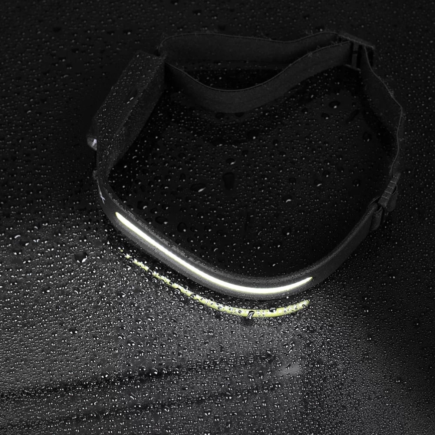 Linterna frontal recargable LED regulable con sensor 2xLED/5V IP44 350 lm 1200 mAh