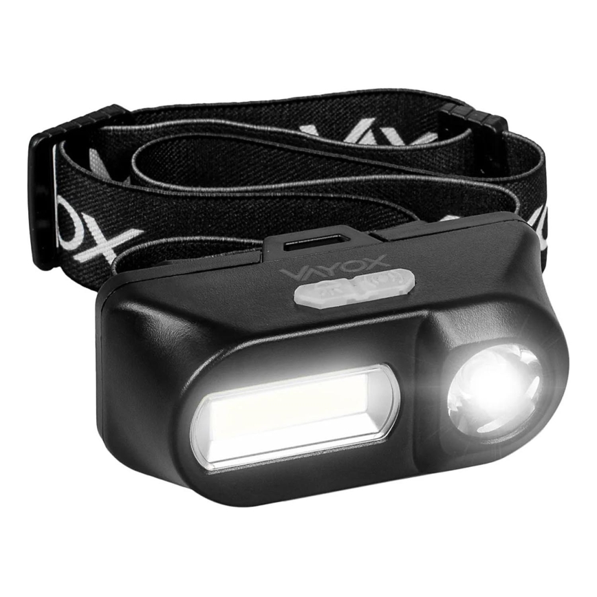 Linterna frontal recargable LED regulable 2xLED/5V IPX4 250 lm 2000 mAh