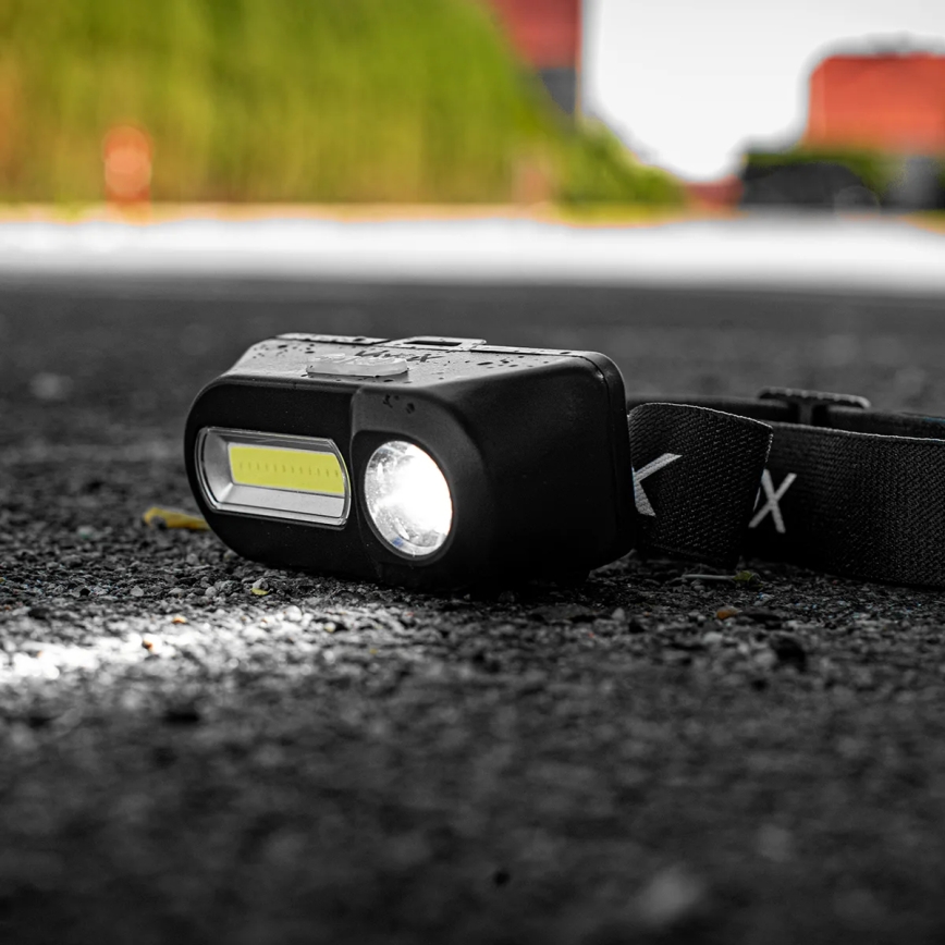 Linterna frontal recargable LED regulable 2xLED/5V IPX4 250 lm 2000 mAh
