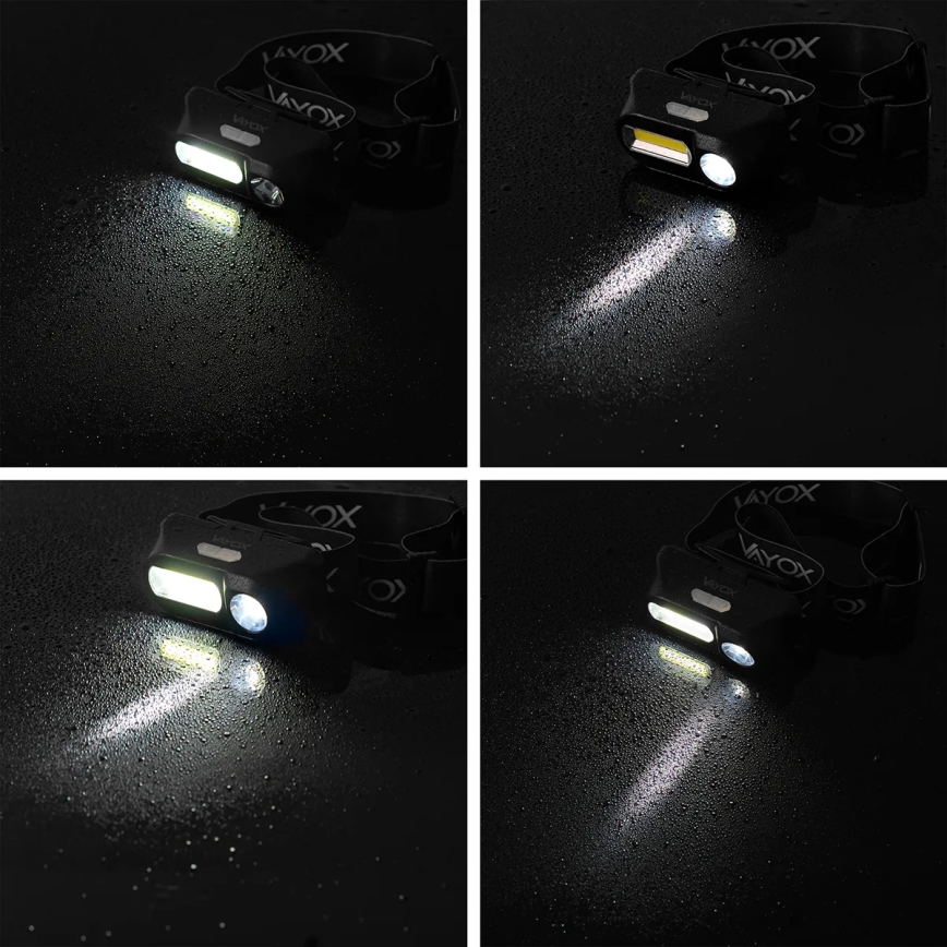 Linterna frontal recargable LED regulable 2xLED/5V IPX4 250 lm 2000 mAh