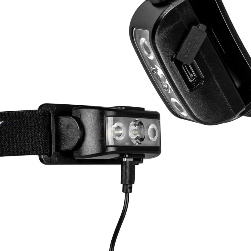 Linterna frontal recargable LED regulable 3xLED/5V IPX4 100 lm 1200 mAh