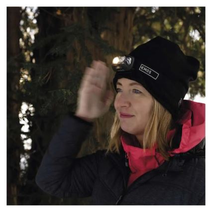 Linterna frontal recargable LED/USB 1200 mAh