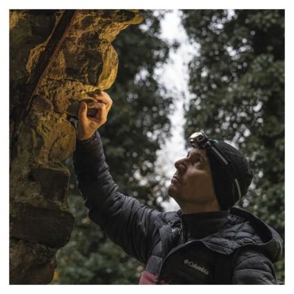 Linterna frontal recargable LED/USB 1200 mAh