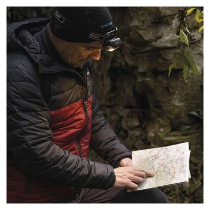 Linterna frontal recargable LED/USB 1200 mAh