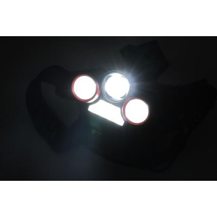 Linterna frontal recargable LED/USB 670 lm 3000 mAh
