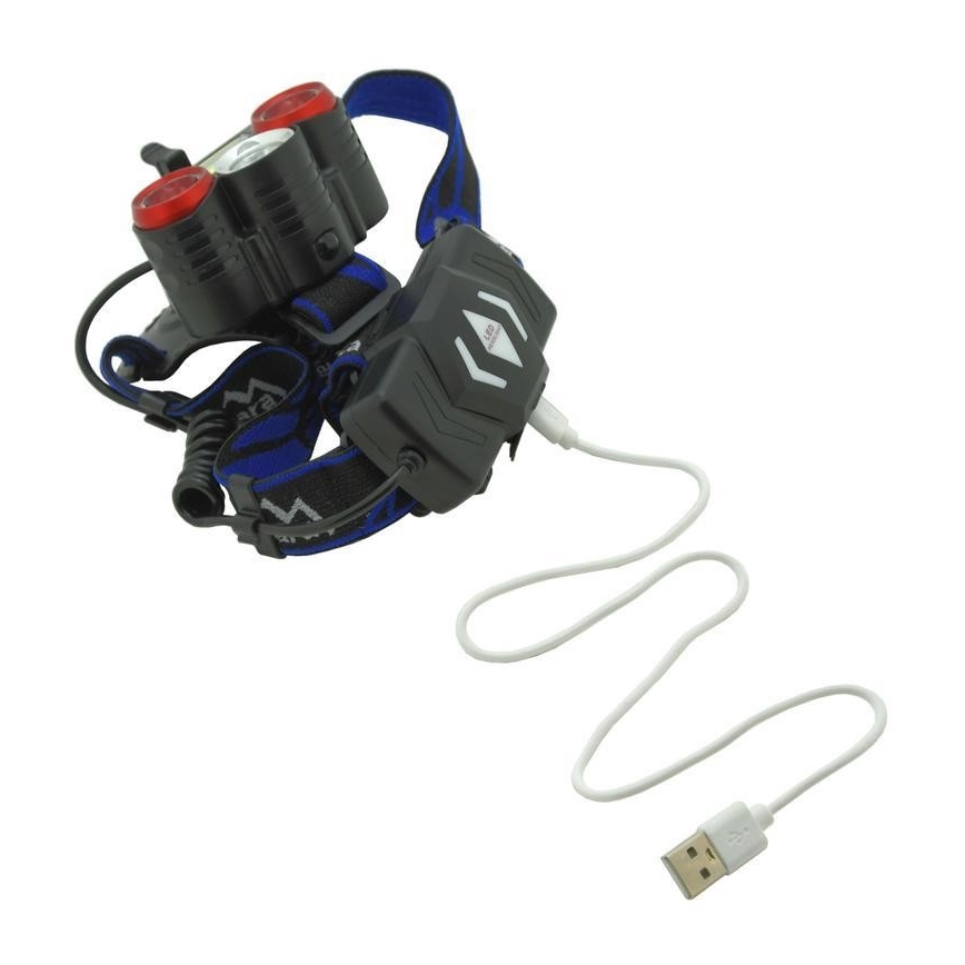 Linterna frontal recargable LED/USB 670 lm 3000 mAh
