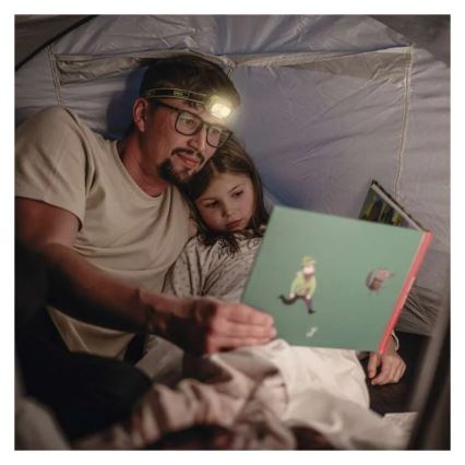 Linterna frontal recargable LED/USB IP43 800 mAh