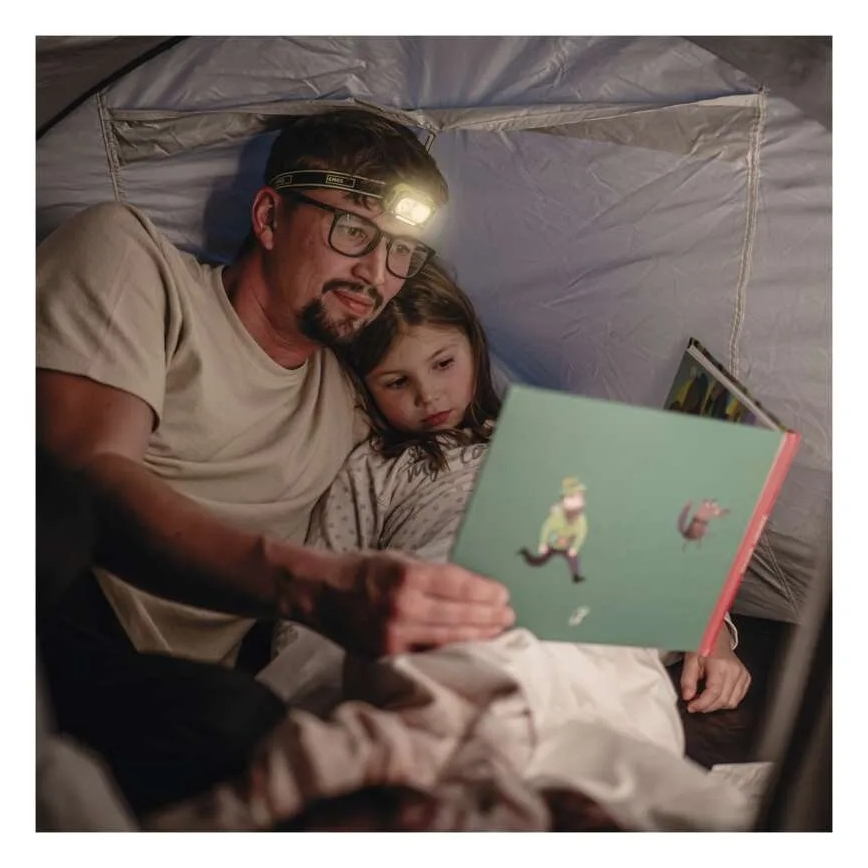 Linterna frontal recargable LED/USB IP43 800 mAh