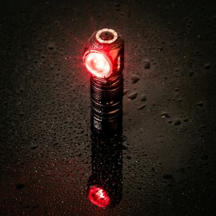 Linterna frontal recargable LED regulable 3 en 1 con luz roja LED/10W/5V IP66 500 lm 800 mAh