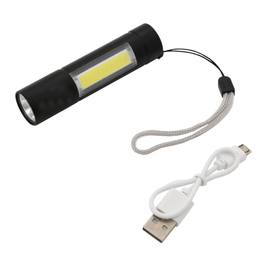 Linterna LED LED/400mAh negro