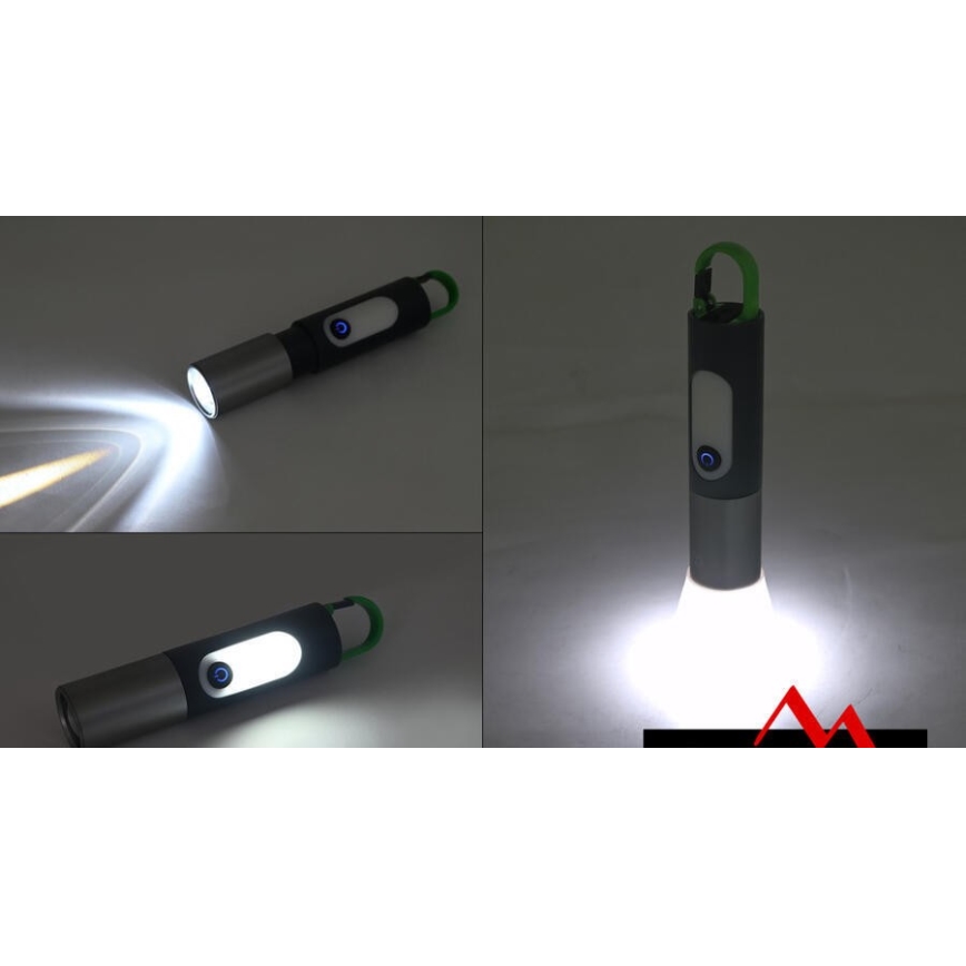 Linterna recargable LED LED/10W/3,7V 750 lm 10h 1500 mAh