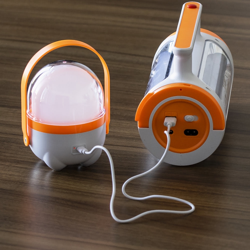 Linterna recargable LED regulable 2 en 1 con función de power bank LED/5W/230V 3500 mAh