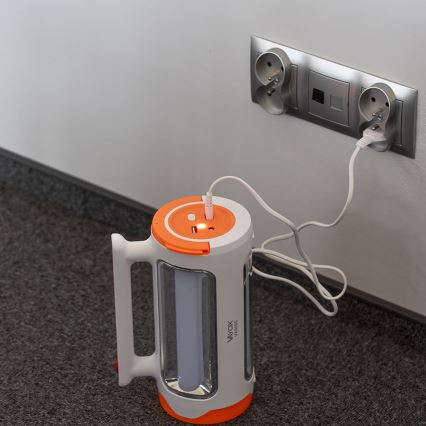 Linterna recargable LED regulable 2 en 1 con función de power bank LED/5W/230V 3500 mAh