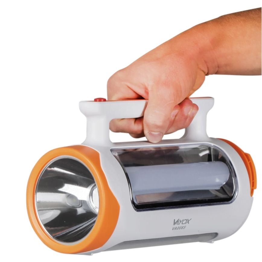 Linterna recargable LED regulable 2 en 1 con función de power bank LED/5W/230V 3500 mAh