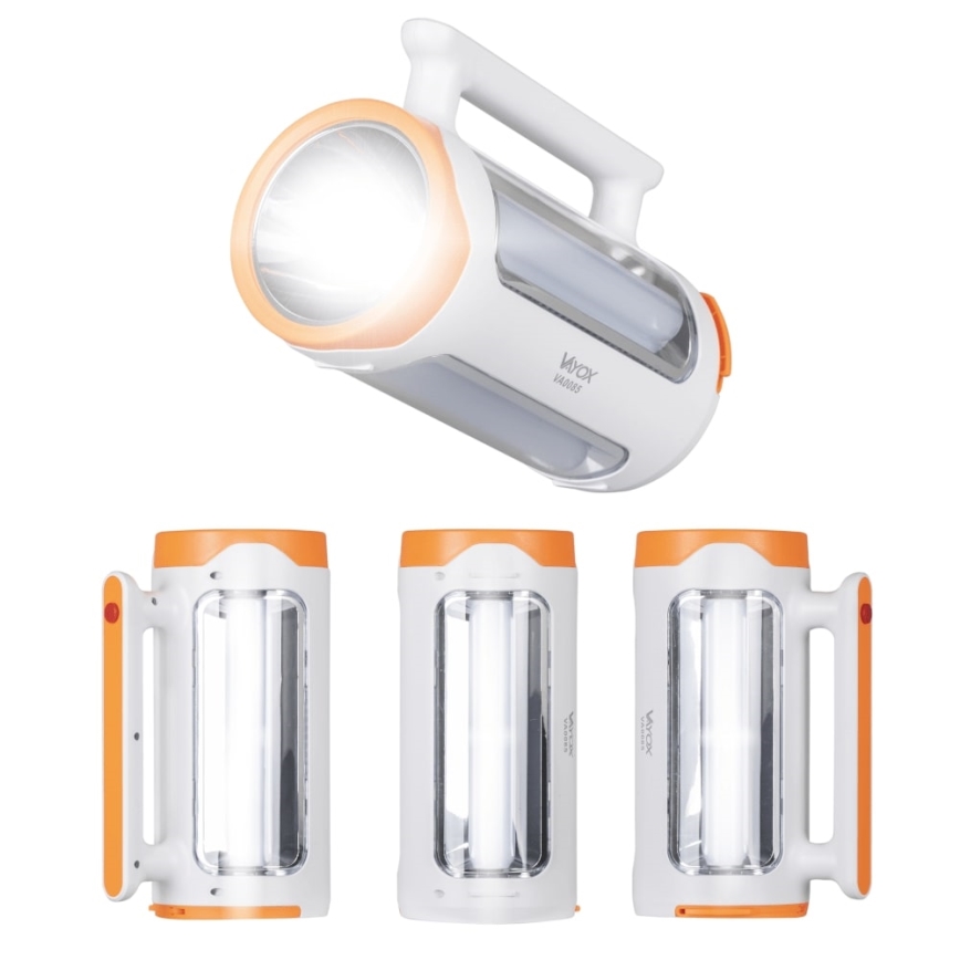 Linterna recargable LED regulable 2 en 1 con función de power bank LED/5W/230V 3500 mAh