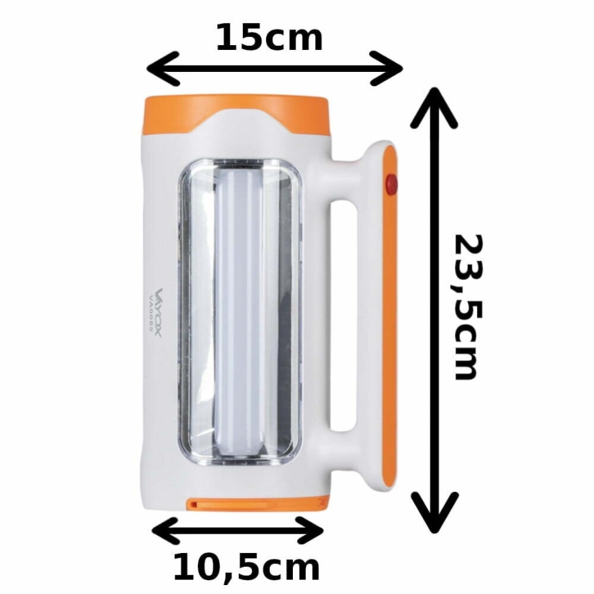 Linterna recargable LED regulable 2 en 1 con función de power bank LED/5W/230V 3500 mAh