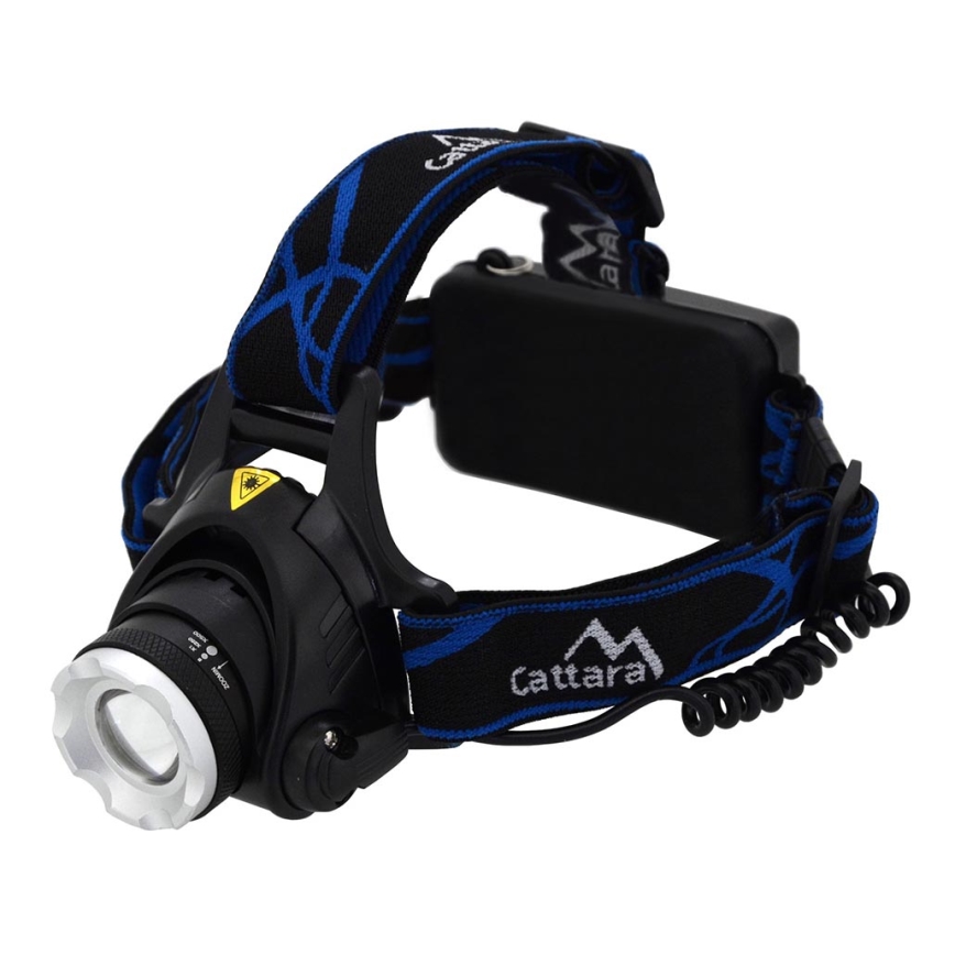 Linterna LED recargable LED/6W/7,4V 5600 mAh IP44 negro/azul