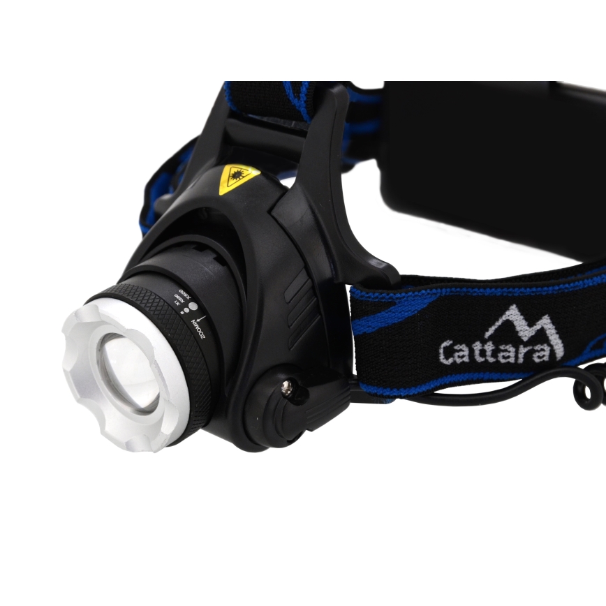 Linterna LED recargable LED/6W/7,4V 5600 mAh IP44 negro/azul