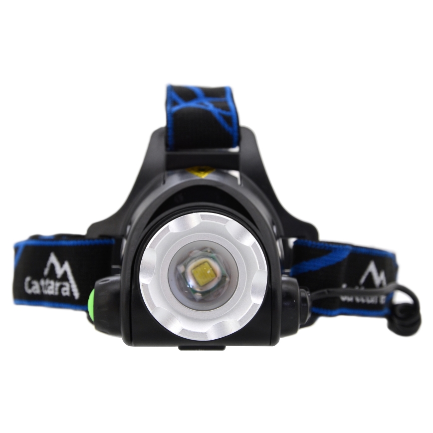 Linterna LED recargable LED/6W/7,4V 5600 mAh IP44 negro/azul