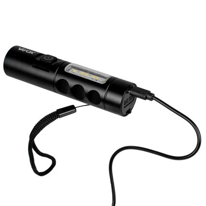 Linterna recargable LED regulable con luz roja LED/5W/5V IPX4 250 lm 2000 mAh