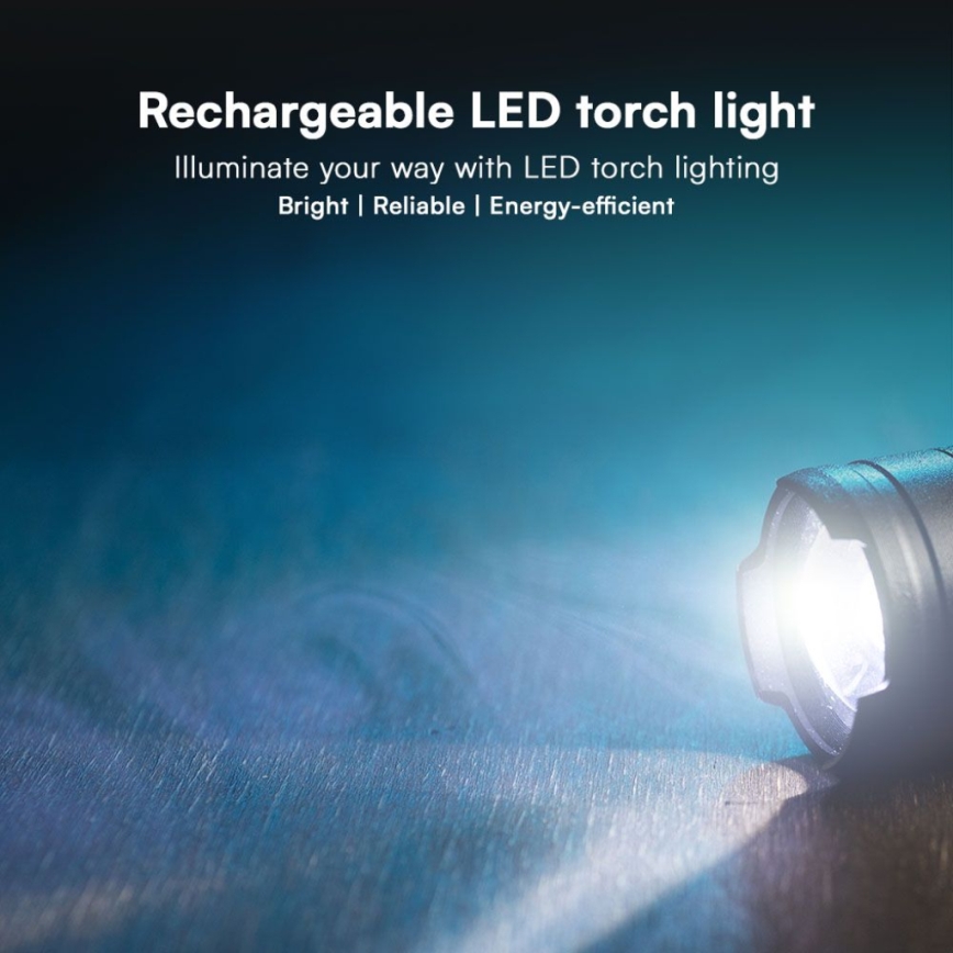 Linterna LED recargable USB LED/10W/5V IP54 2000 mAh 1000 brillante