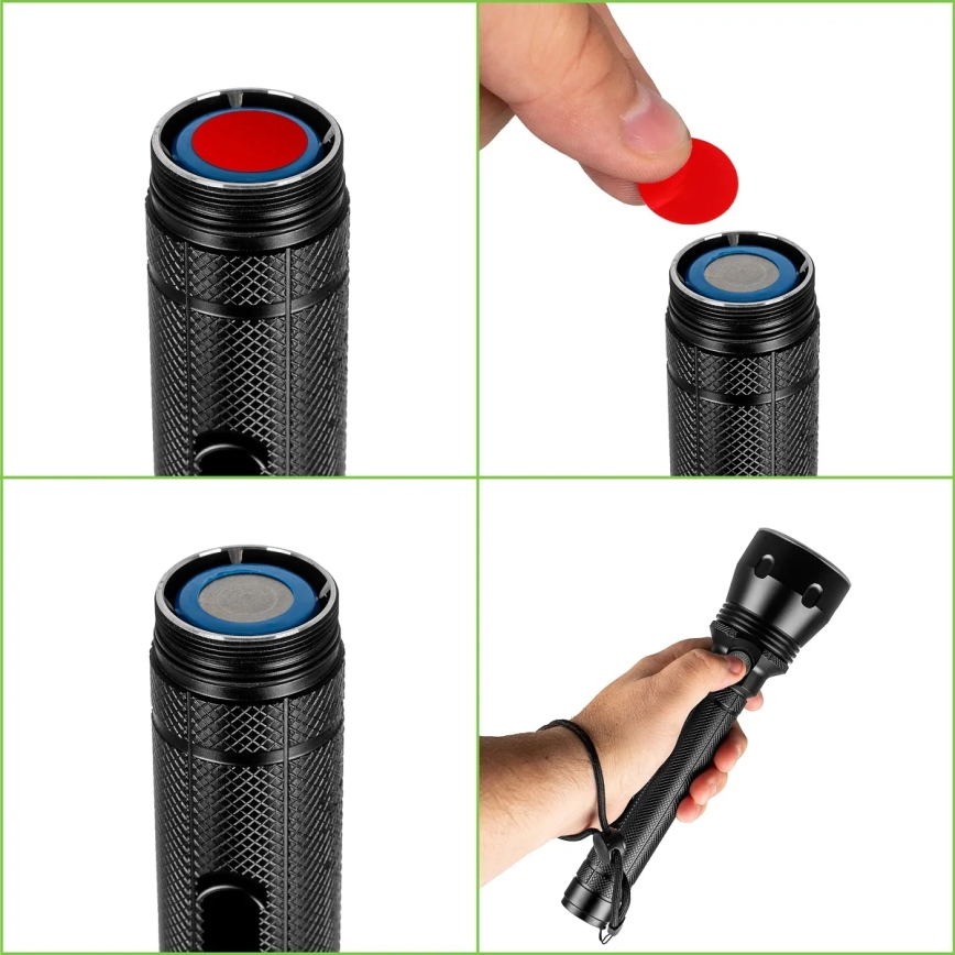 Linterna LED recargable y regulable LED/20W/5V IPX5 1570 brillante 8400 mAh
