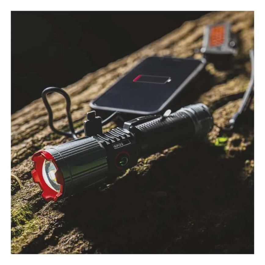 Linterna metálica LED recargable LED/5V 3000 brillante 5000 mAh IP43